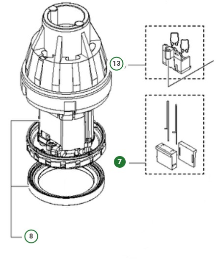 Connector motor plug connector in the group  at Entreprenadbutiken (5992814-01)