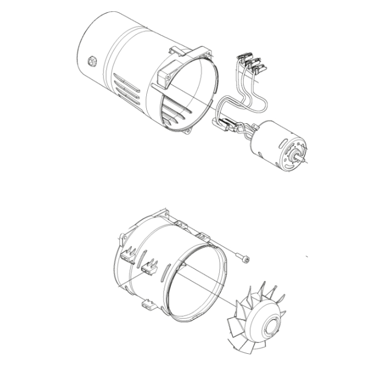 Motor Kit Motor, Rotor, Stator in the group at Entreprenadbutiken (5993026-01)