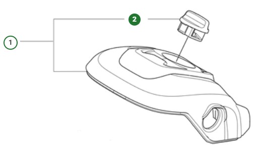 Knob Filter Cover Husqvarna in the group  at Entreprenadbutiken (5998156-01)
