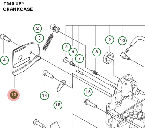 Chain Guide Plate 095 in the group  at Entreprenadbutiken (5998169-01)