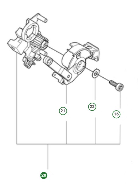 Choke Control Assy Rh,39Cc in the group  at Entreprenadbutiken (5998223-01)