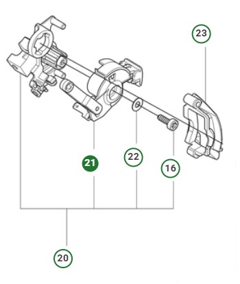 Choke Control Rh,39Cc in the group  at Entreprenadbutiken (5998224-01)