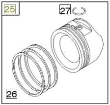 Piston Assembly in the group  at Entreprenadbutiken (84011097)