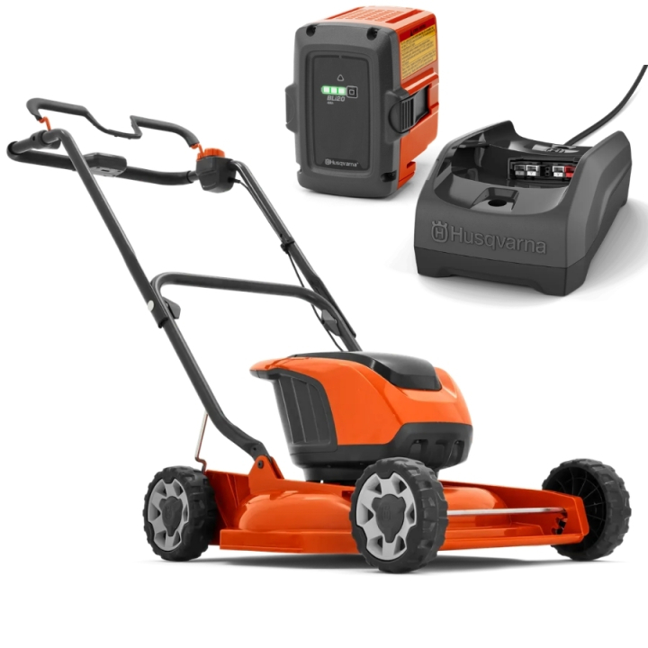 HusqvarnaLB 146i Battery Lawn Mower + BLi20 & C80 in the group Garden / Lawn mowers / Battery lawn mowers at Entreprenadbutiken (9678621-05)