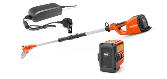HUSQVARNA 115iPT4 Battery Polesaw + BLi10 & QC80 in the group  at Entreprenadbutiken (9678680-02)