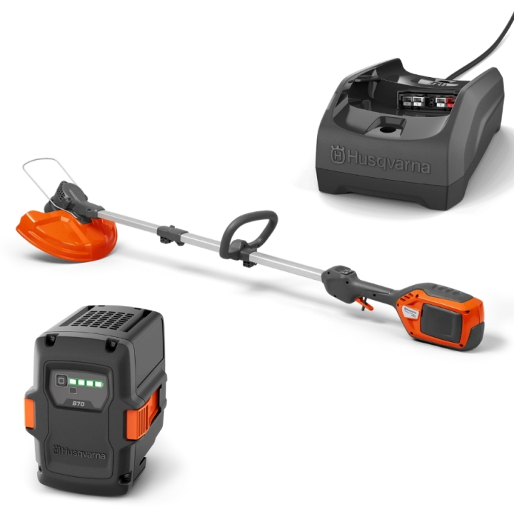 Husqvarna 215iL Tri-Cut Battery Trimmer + B70 & C80 in the group Garden / Grass trimmers / Battery trimmers at Entreprenadbutiken (9705360-10)