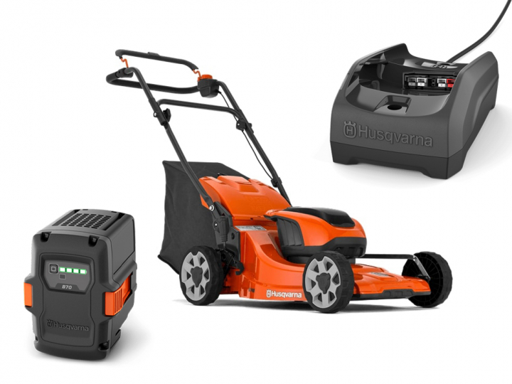 Husqvarna LC 142i + B140 & C80 in the group Garden / Battery series / Lawn mowers at Entreprenadbutiken (9705418-04)