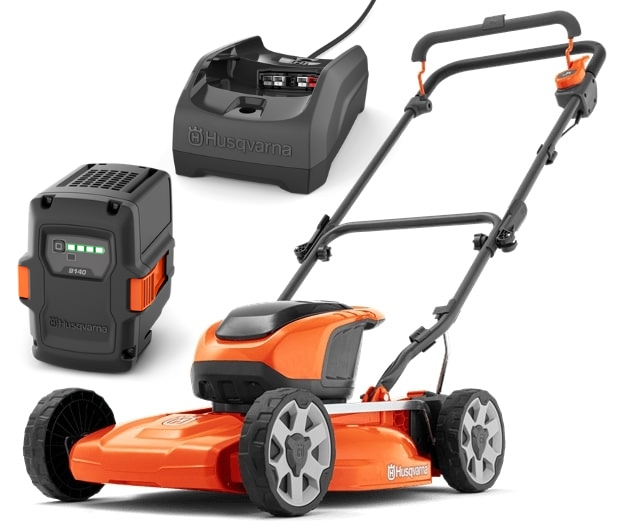 Husqvarna LB 144i Battery Lawn Mower + B140 & C80 in the group Garden / Battery series / Lawn mowers at Entreprenadbutiken (9706482-02)