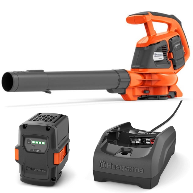 Husqvarna 120iBV Battery Leaf Blower + B140 & C80 in the group Garden / Blowers / Battery blowers at Entreprenadbutiken (9706498-04)