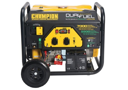 Champion 7000 Watt Dual Fuel Generator With Electric Start in the group Construction / Power Generators / Power Generators Champion / Power Generators at Entreprenadbutiken (CPG7500E2-DF-EU)