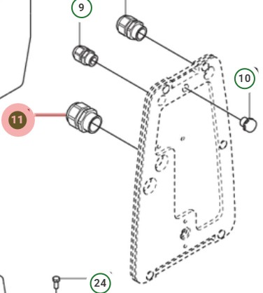 Cable Ground M25X1.5 5055269-03