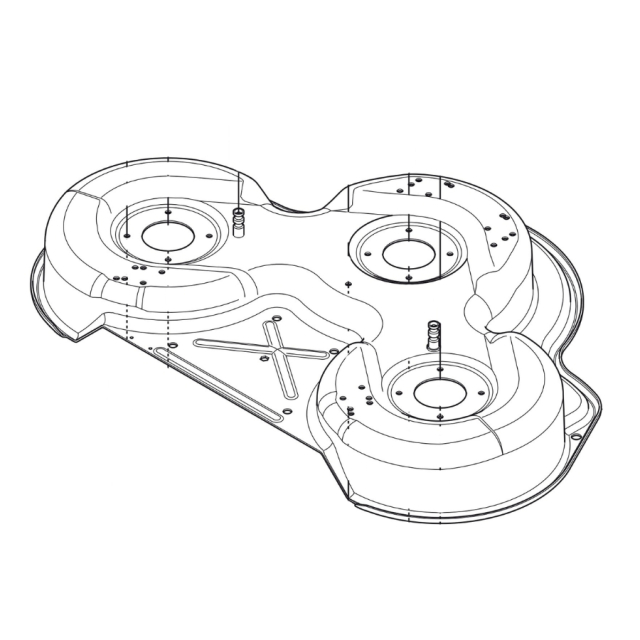 Deck Shell Assy Combi 94 Blac 5811176-12