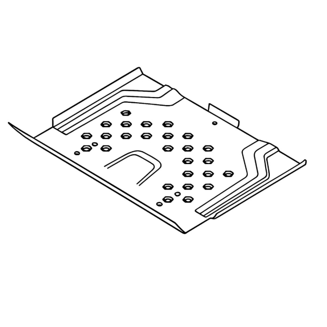 Plate Floor Pan Orange X668 5893046-02