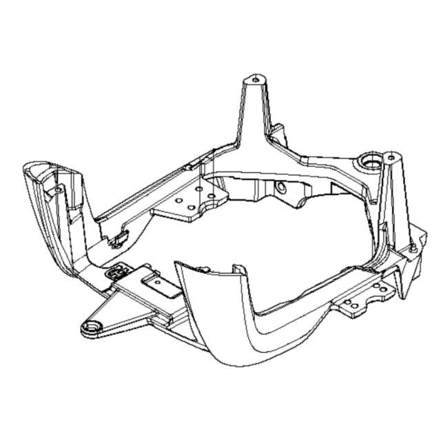 Rear Chassis, compl, Grey