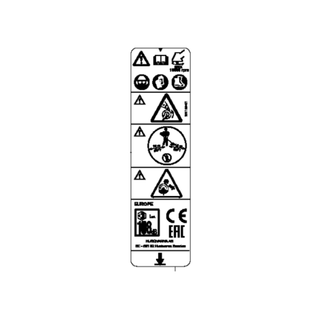 Warning Decal Ce 5911984-01