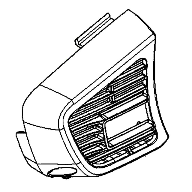 Muffler cover, orange Husqvarna T525