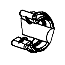 Clip Convoluted Tube, 1/4 Blac