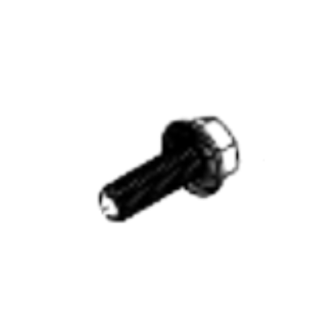 Bolt hexagon head with serrated flange bolt 5/16-18 x 1 in gr5 clear zinc