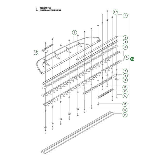 Cutting deck kit hsr75-x