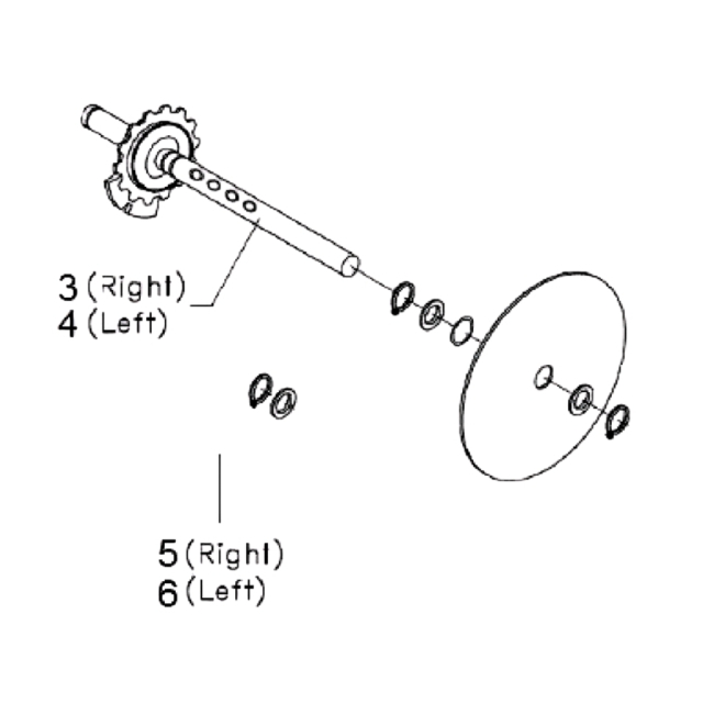 Axle Right Axle Kit For Cl400 5977133-01