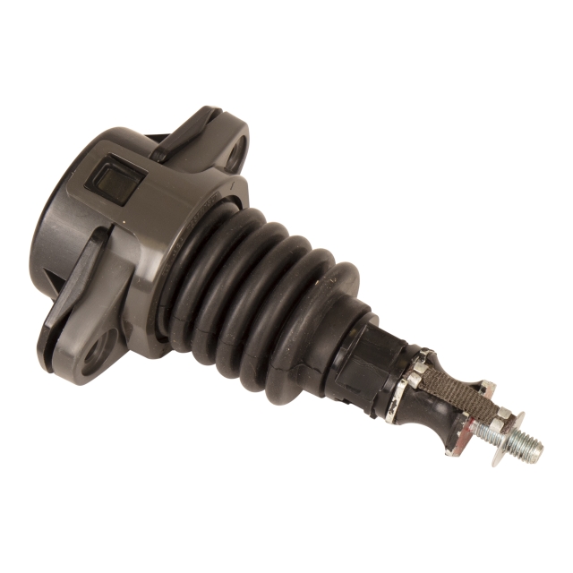 Joystick assembly for rubber dampe