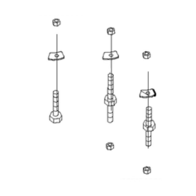 Installation kit bolts and nuts