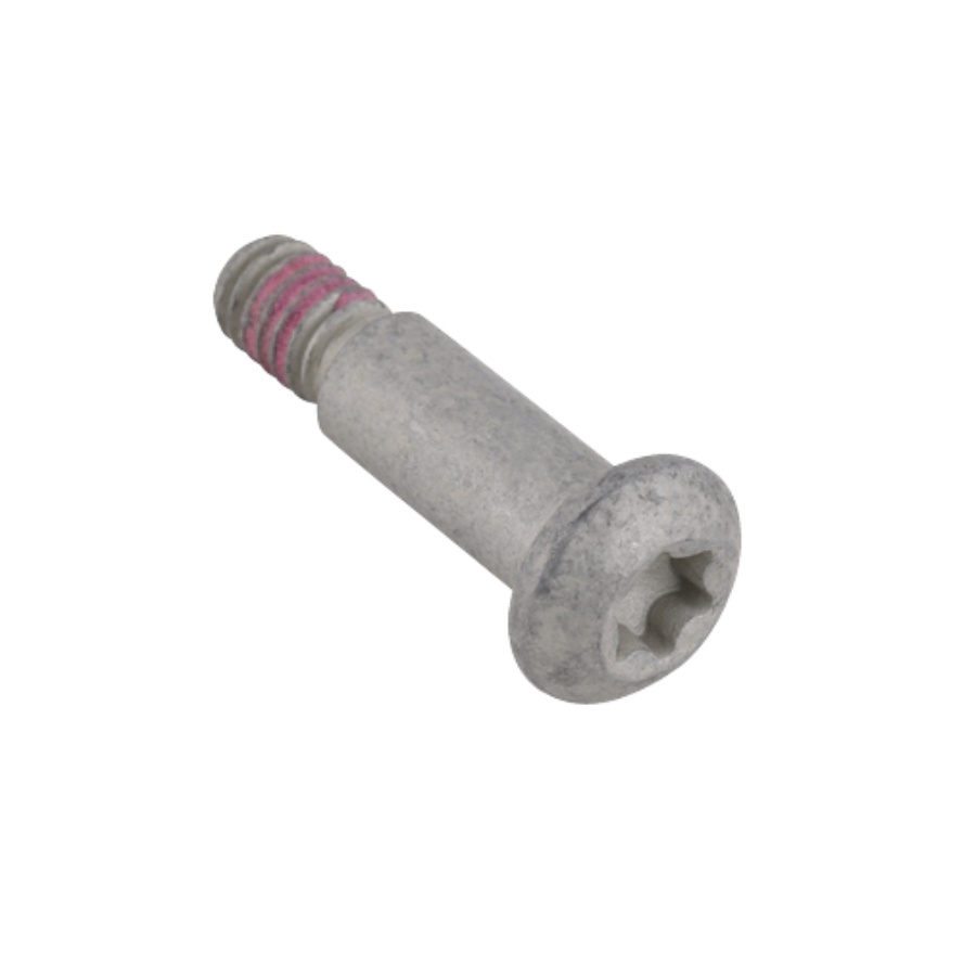 Shoulder screw ø 0.375 in, 5/16-18 x 1 in, clear zinc-plated steel