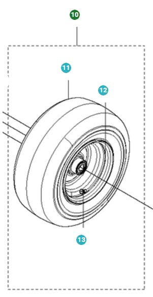 Wheels With Bearings 5010832-01