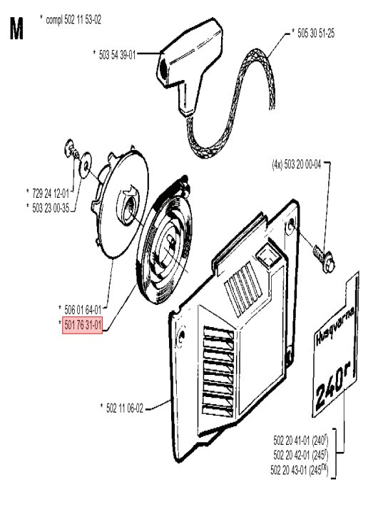 Starter Spring With Cassette 5017631-01