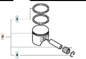 Piston Husqvarna 3120XP Piston Husqvarna 3120XP