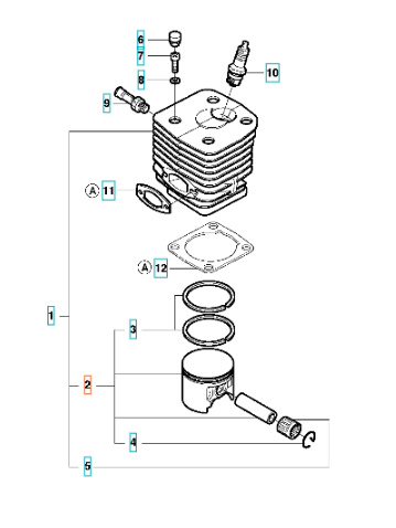 Piston Husqvarna 3120XP