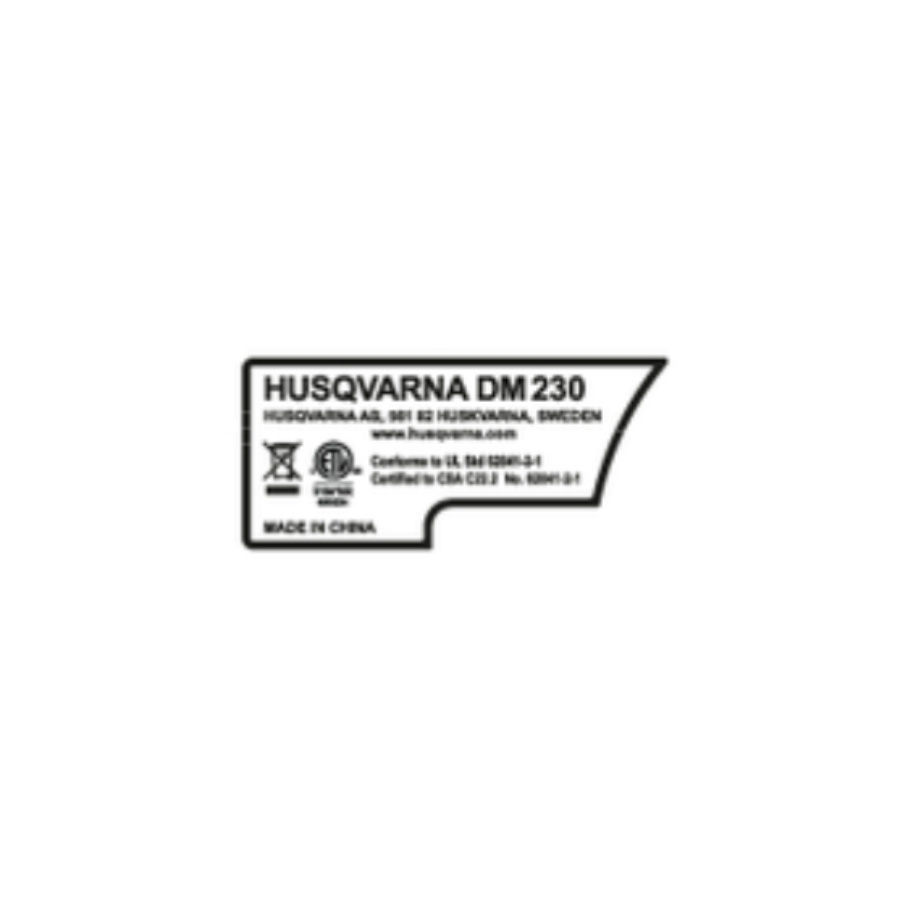 Certification sticker english