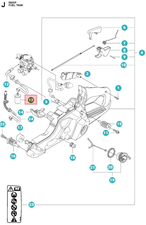 Husqvarna Fuel Filter 5034432-03