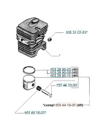 Cylinder Husqvarna 39, 40, 45, 49 Cylinder Husqvarna 39, 40, 45, 49