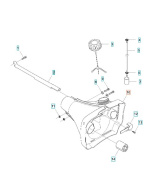 Fuel tank Jonsered BC, FC, CC 2145, 2245 Fuel tank Jonsered BC, FC, CC 2145, 2245