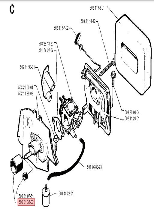 Intake pipe 5060132-02