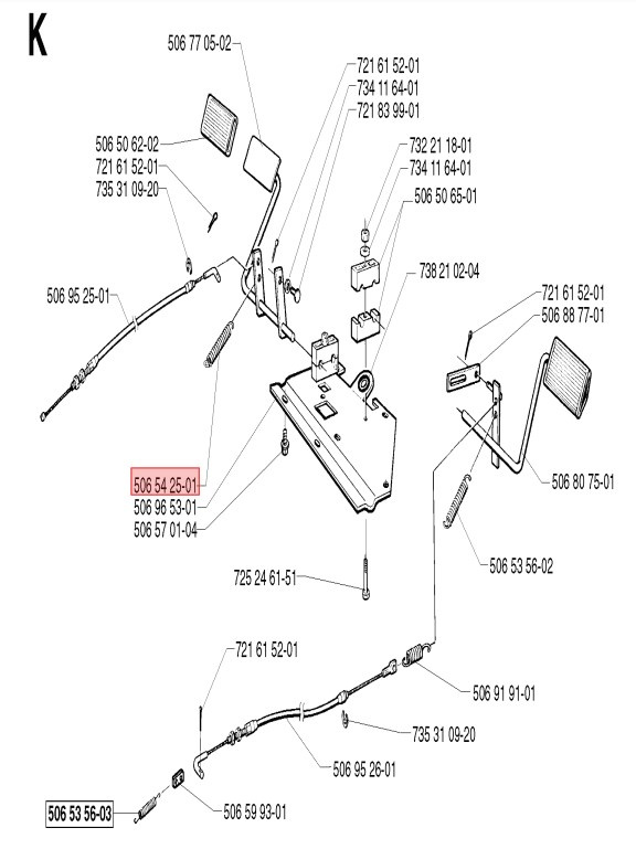 Return spring Clutch lever