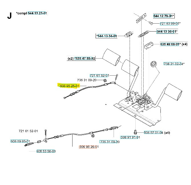 Wire Rider 11, 13 C5, 850, 970, Jonsered FR2211