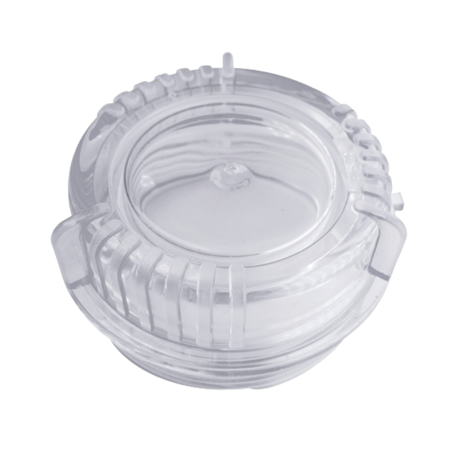 Filter cap, transparent