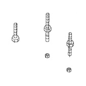 Installation kit bolts and nuts Installation kit bolts and nuts