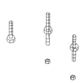 Installation kit bolts and nuts Installation kit bolts and nuts