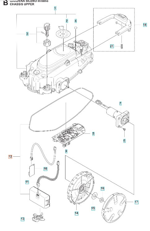 Battery kit Gardena Sileno Minimo