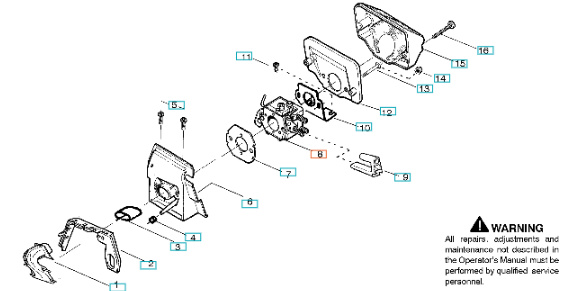 Carburetor Husqvarna 136, 137, 141, 142