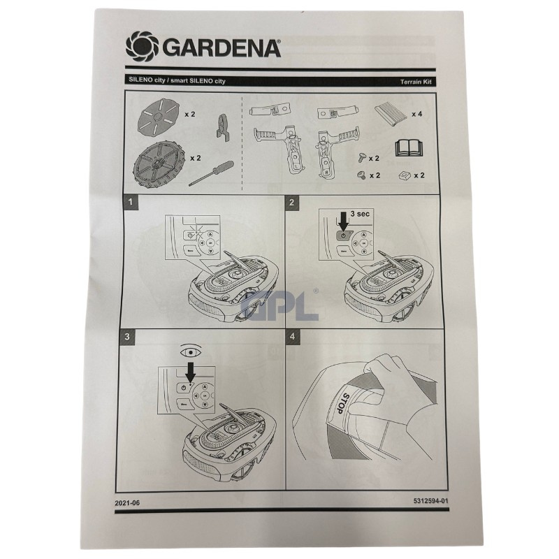 Terrain Wheel Kit Gardena Sileno