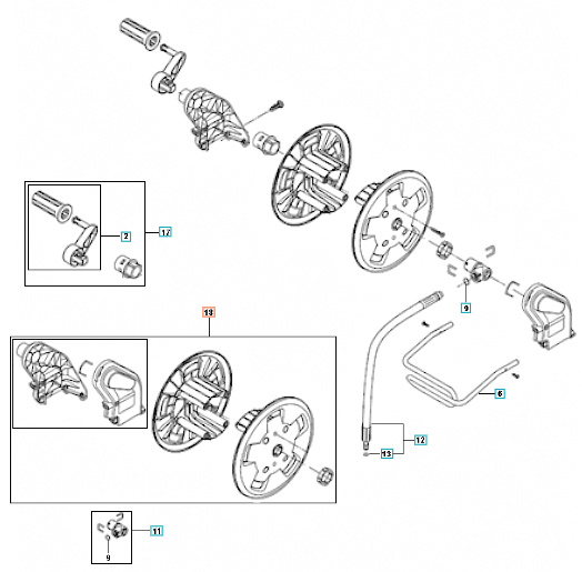 Reel Hose Guide Hose Guide 5312776-01