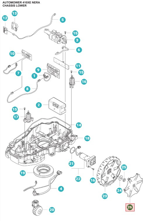 Hub Cap 405XE Nera, 410XE Nera, 430X Nera, 450X Nera