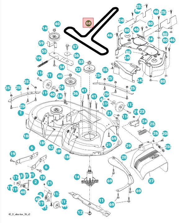 Drive belt LTH1842, LTH174, YTH130, LTH184T