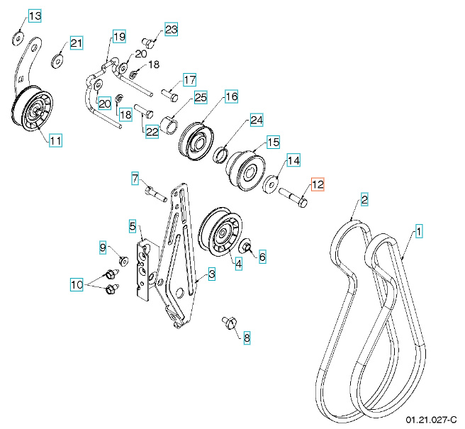 Knife Screw 5321796-17