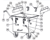 Container dust bin only Container dust bin only