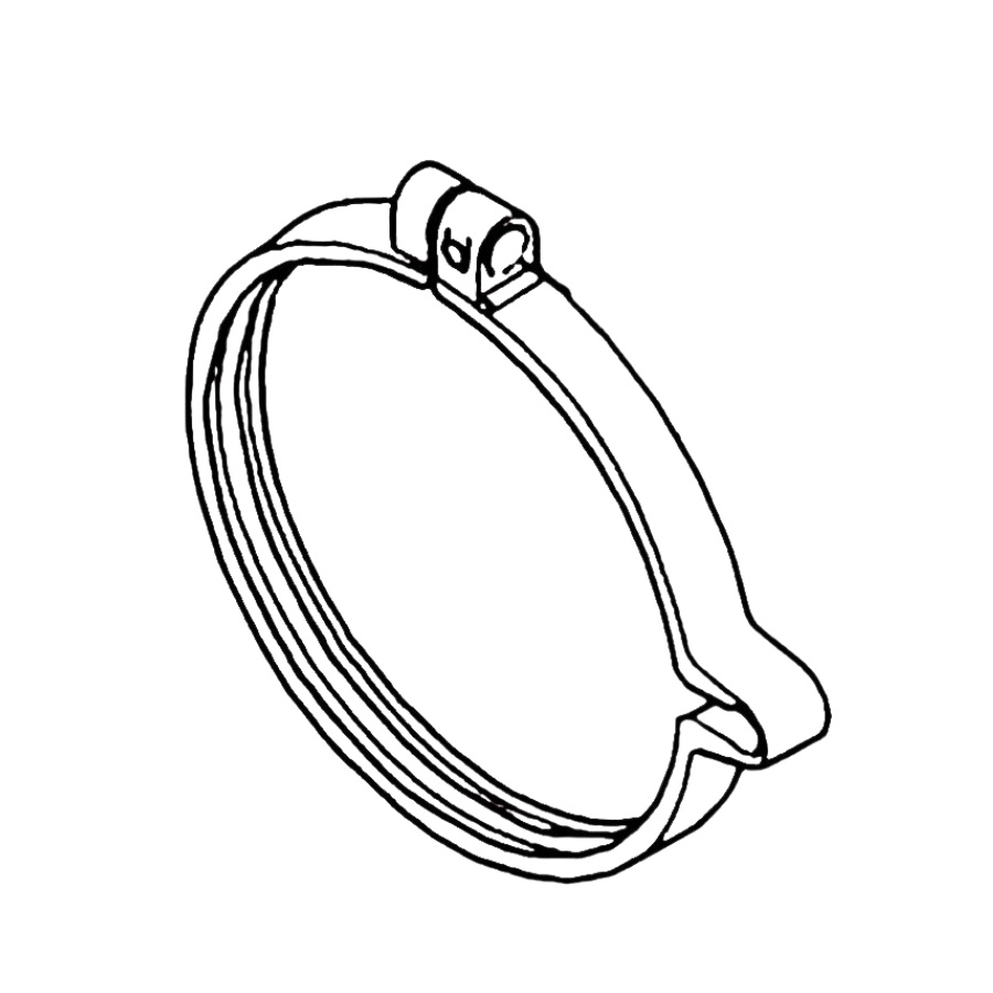 Clamp flexible hose D130